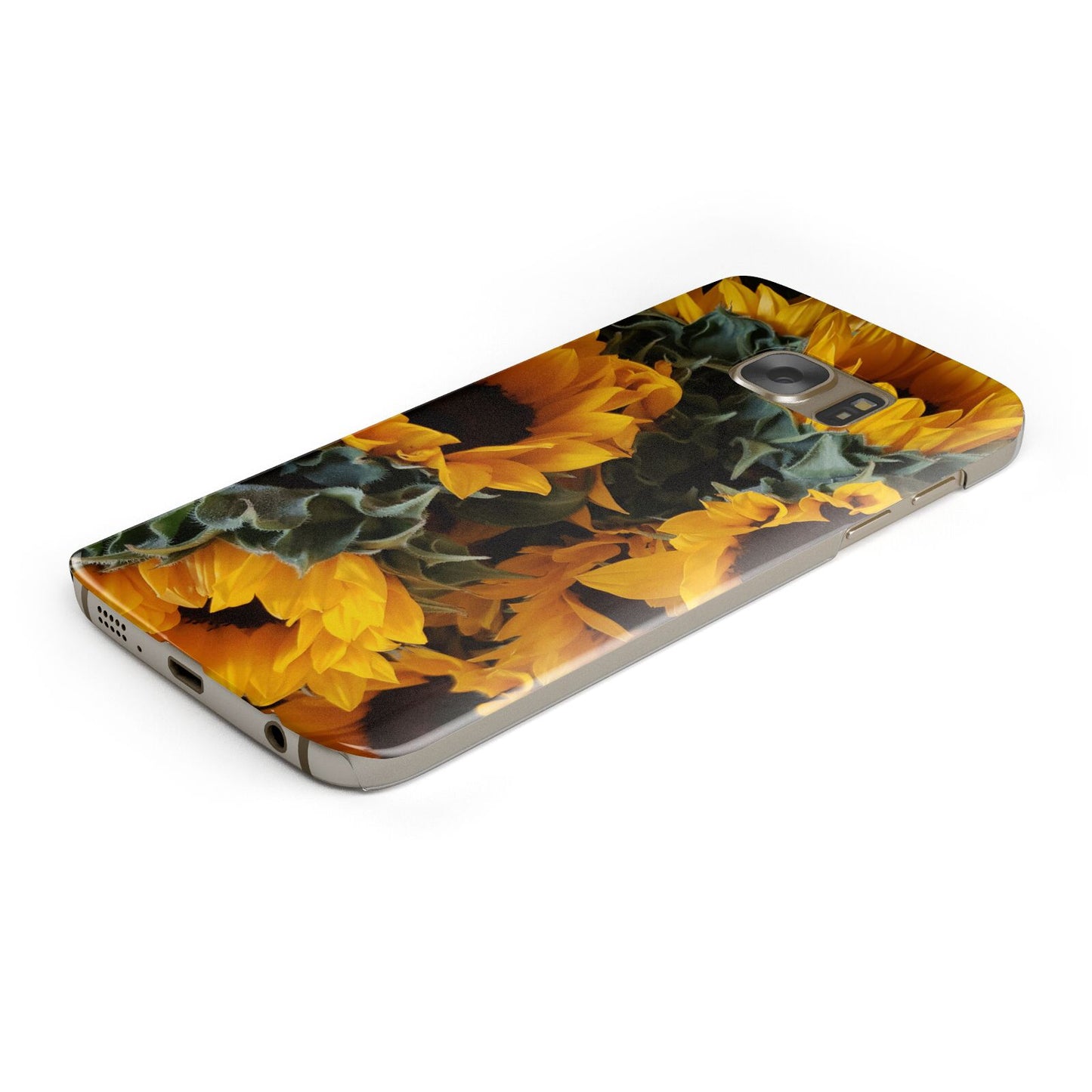 Sunflower Protective Samsung Galaxy Case Angled Image