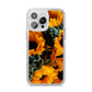 Sunflower iPhone 14 Pro Max Glitter Tough Case Silver