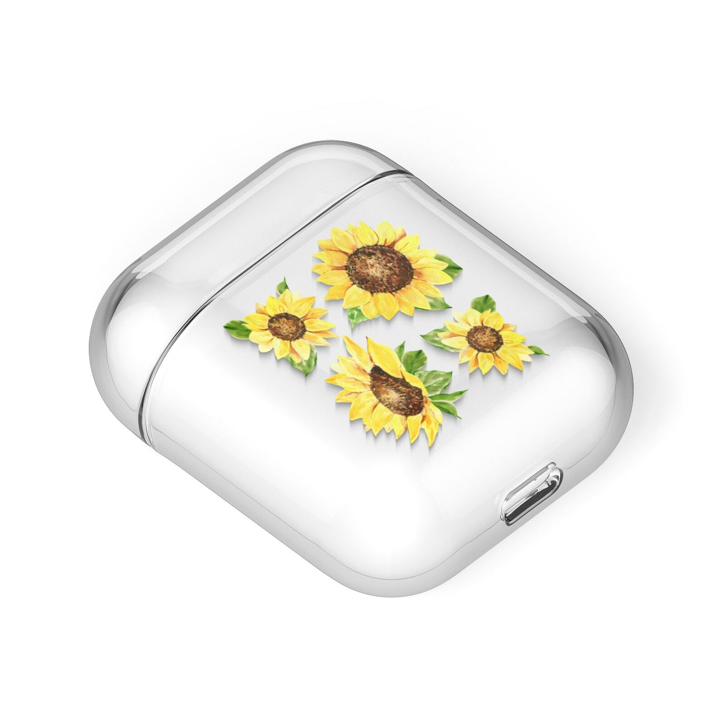 Sunflowers AirPods Case Laid Flat