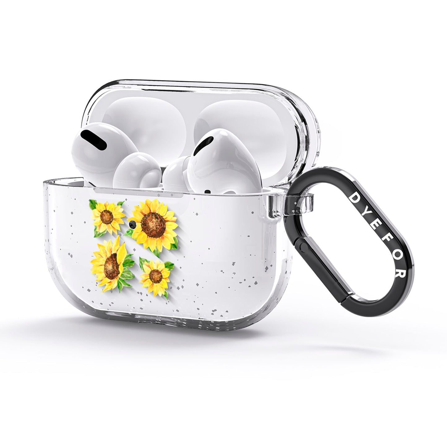 Sunflowers AirPods Glitter Case 3rd Gen Side Image