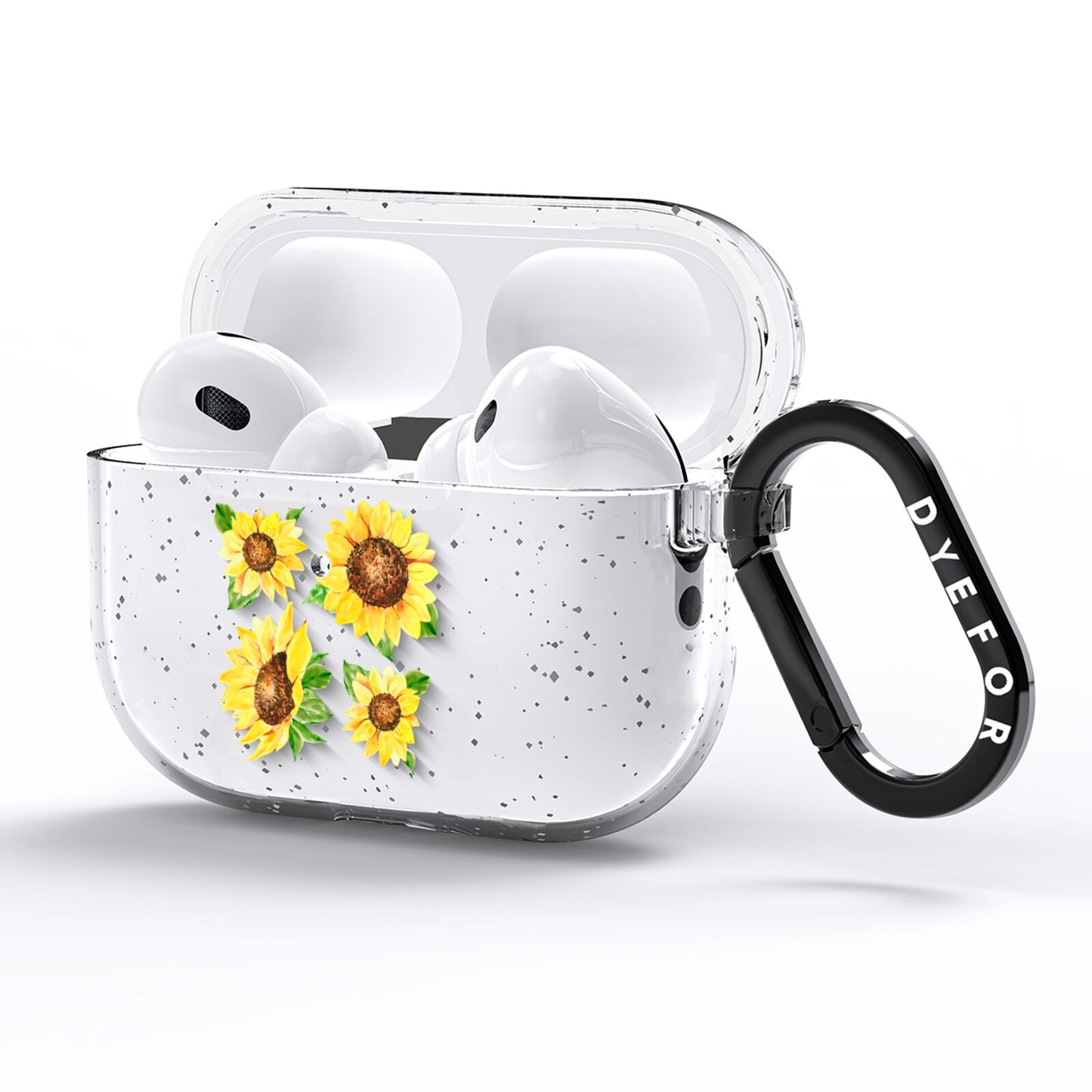 Sunflowers AirPods Pro Glitter Case Side Image