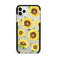 Sunflowers Apple iPhone 11 Pro Max in Silver with Black Impact Case