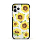 Sunflowers Apple iPhone 11 Pro in Silver with Black Impact Case