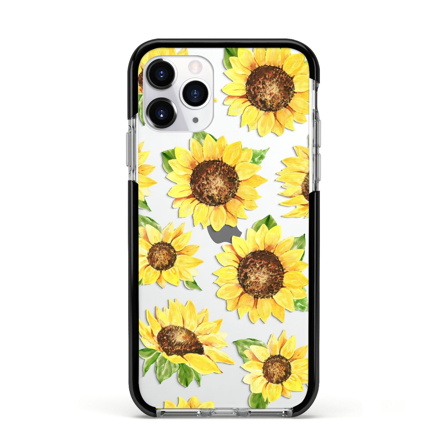 Sunflowers Apple iPhone 11 Pro in Silver with Black Impact Case