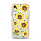 Sunflowers Apple iPhone XR Impact Case Pink Edge on Silver Phone