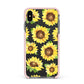 Sunflowers Apple iPhone Xs Max Impact Case Pink Edge on Black Phone