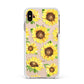 Sunflowers Apple iPhone Xs Max Impact Case White Edge on Gold Phone