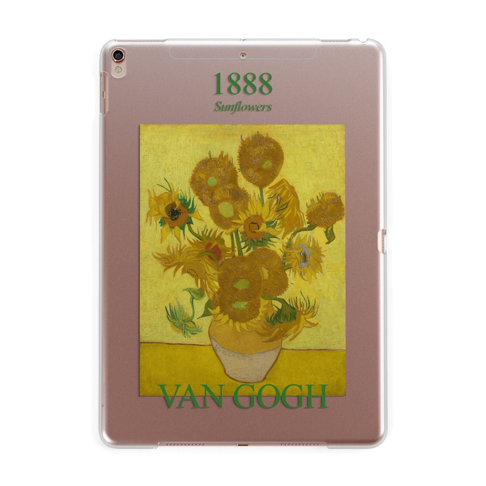 Sunflowers By Van Gogh Apple iPad Rose Gold Case