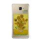 Sunflowers By Van Gogh Samsung Galaxy A9 2016 Case on gold phone