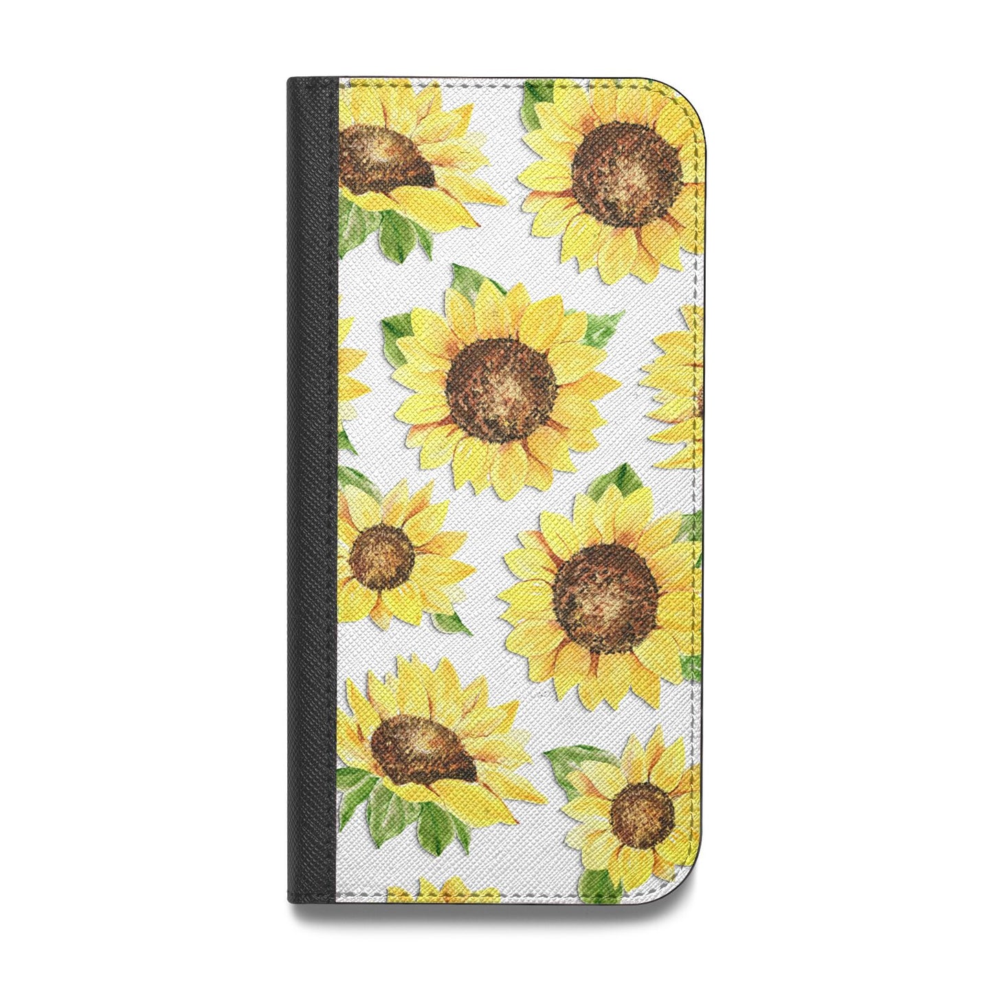 Sunflowers Vegan Leather Flip iPhone Case