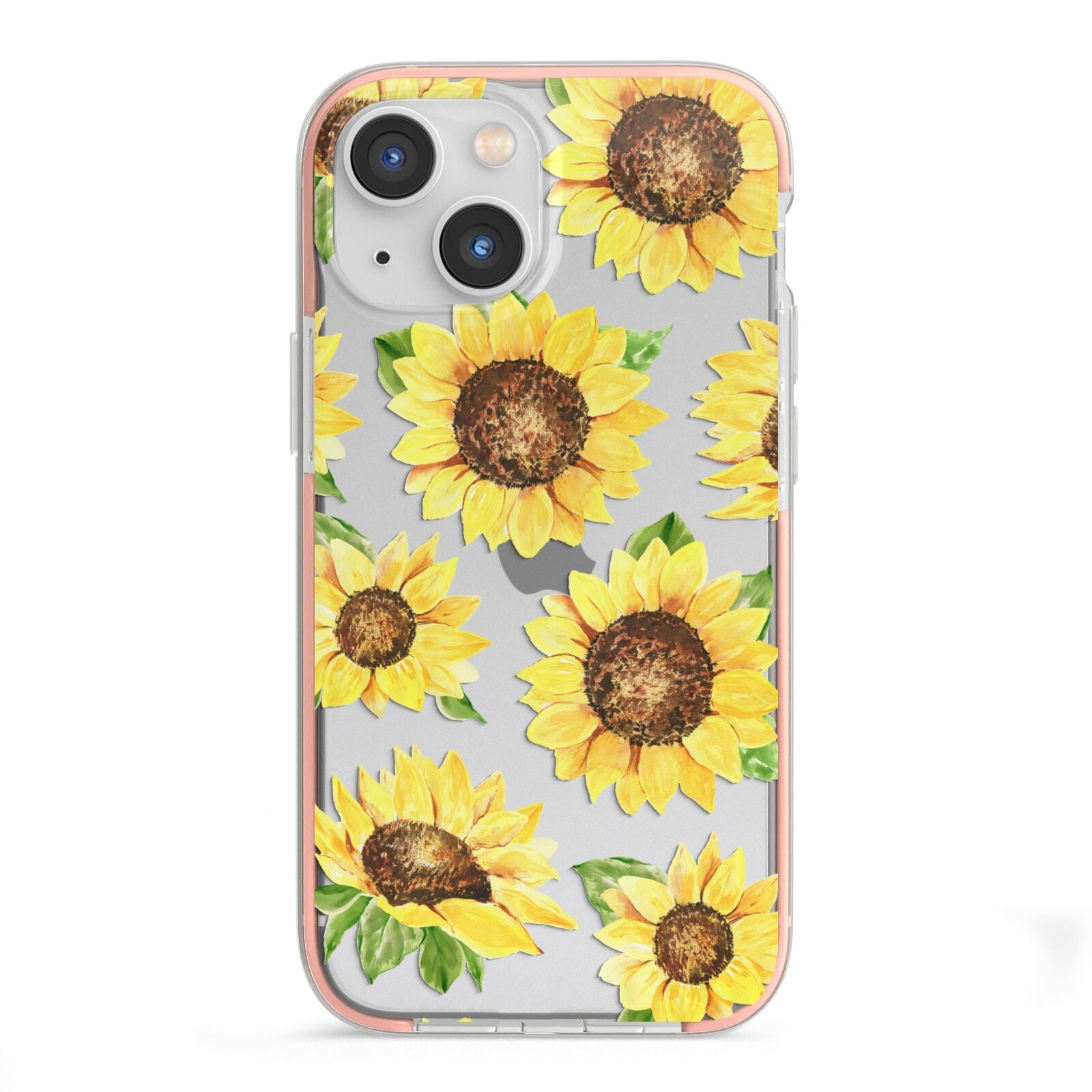 Sunflowers iPhone 13 Mini TPU Impact Case with Pink Edges