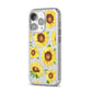 Sunflowers iPhone 14 Pro Glitter Tough Case Silver Angled Image