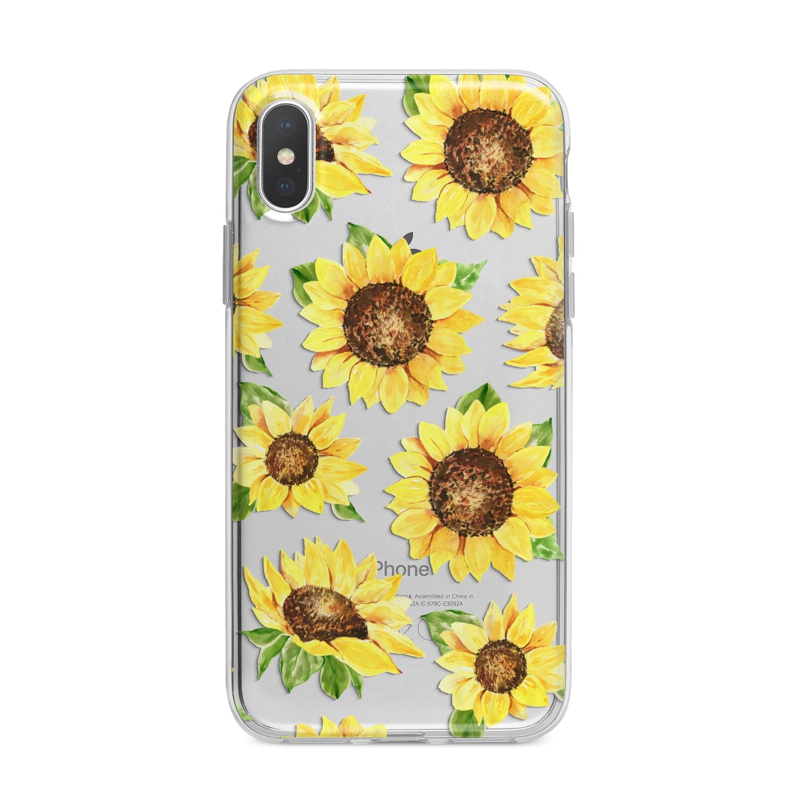 Sunflowers iPhone X Bumper Case on Silver iPhone Alternative Image 1