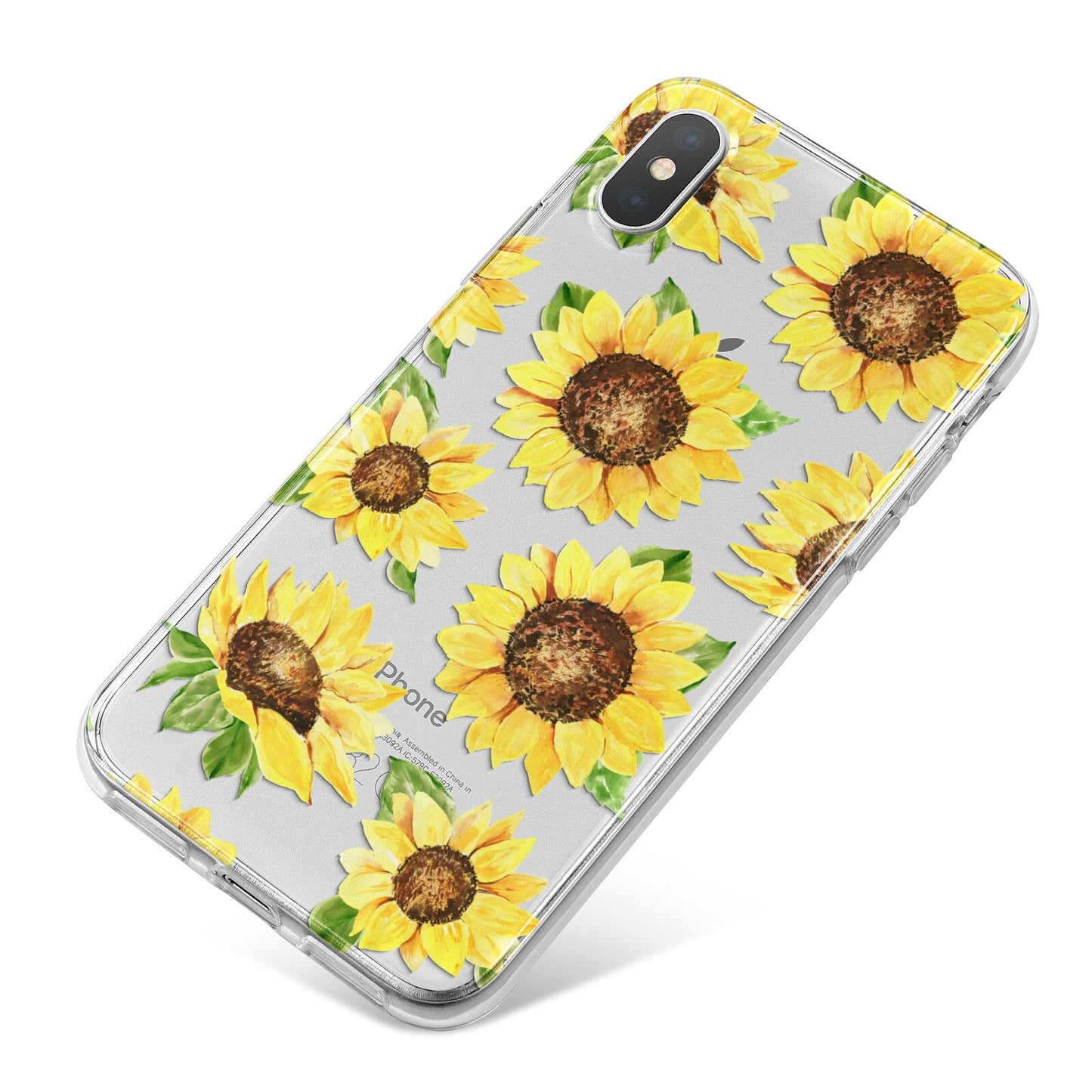 Sunflowers iPhone X Bumper Case on Silver iPhone
