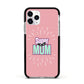 Super Mum Mothers Day Apple iPhone 11 Pro in Silver with Black Impact Case