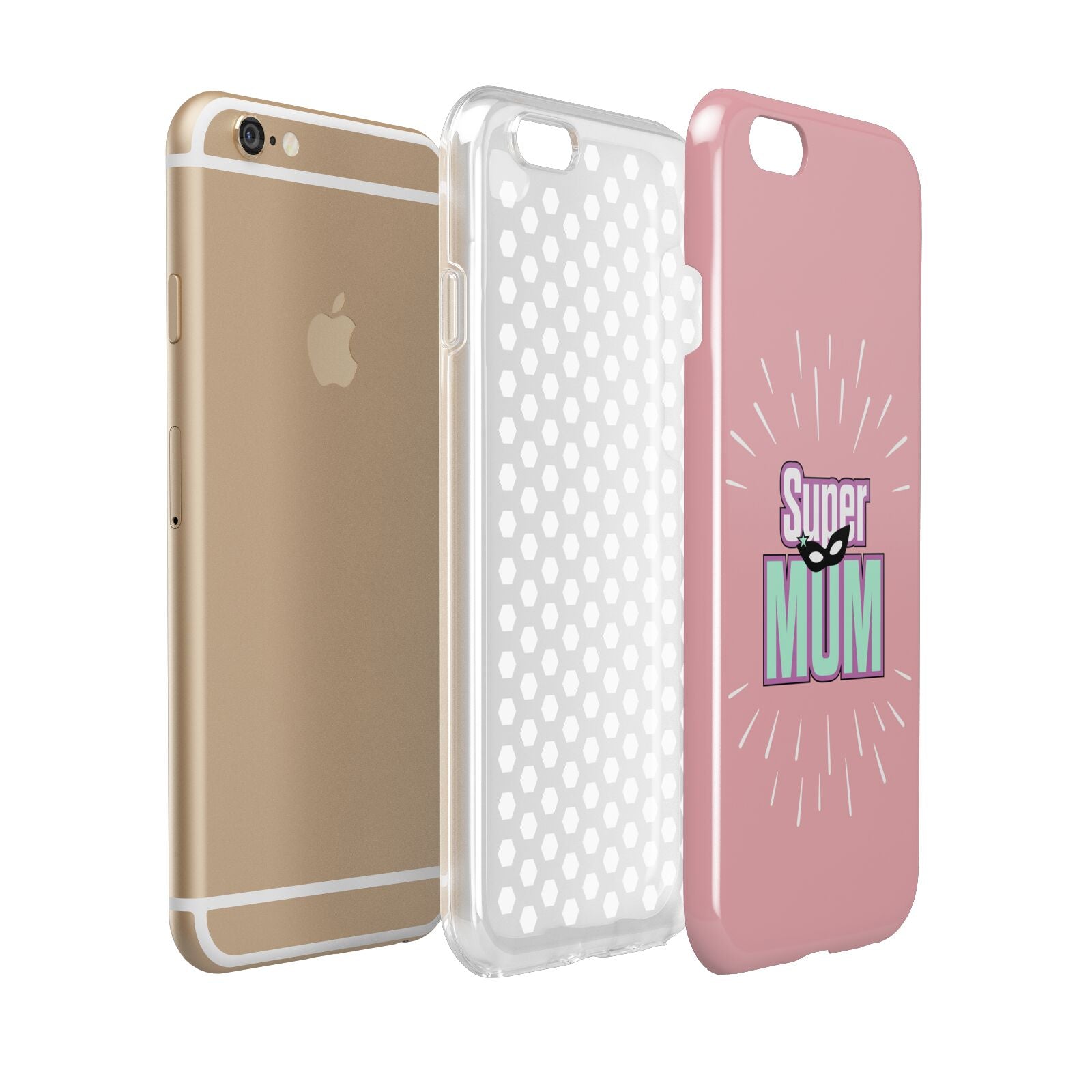 Super Mum Mothers Day Apple iPhone 6 3D Tough Case Expanded view