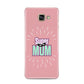 Super Mum Mothers Day Samsung Galaxy A3 2016 Case on gold phone