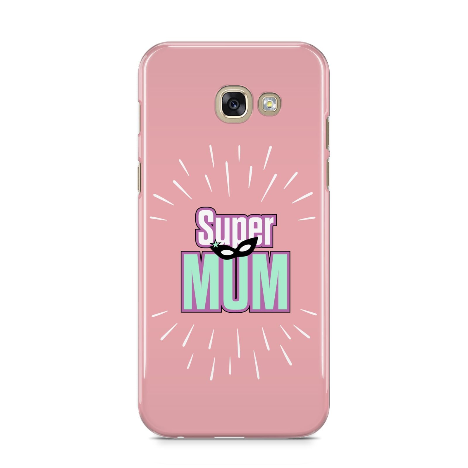 Super Mum Mothers Day Samsung Galaxy A5 2017 Case on gold phone