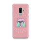 Super Mum Mothers Day Samsung Galaxy S9 Plus Case on Silver phone