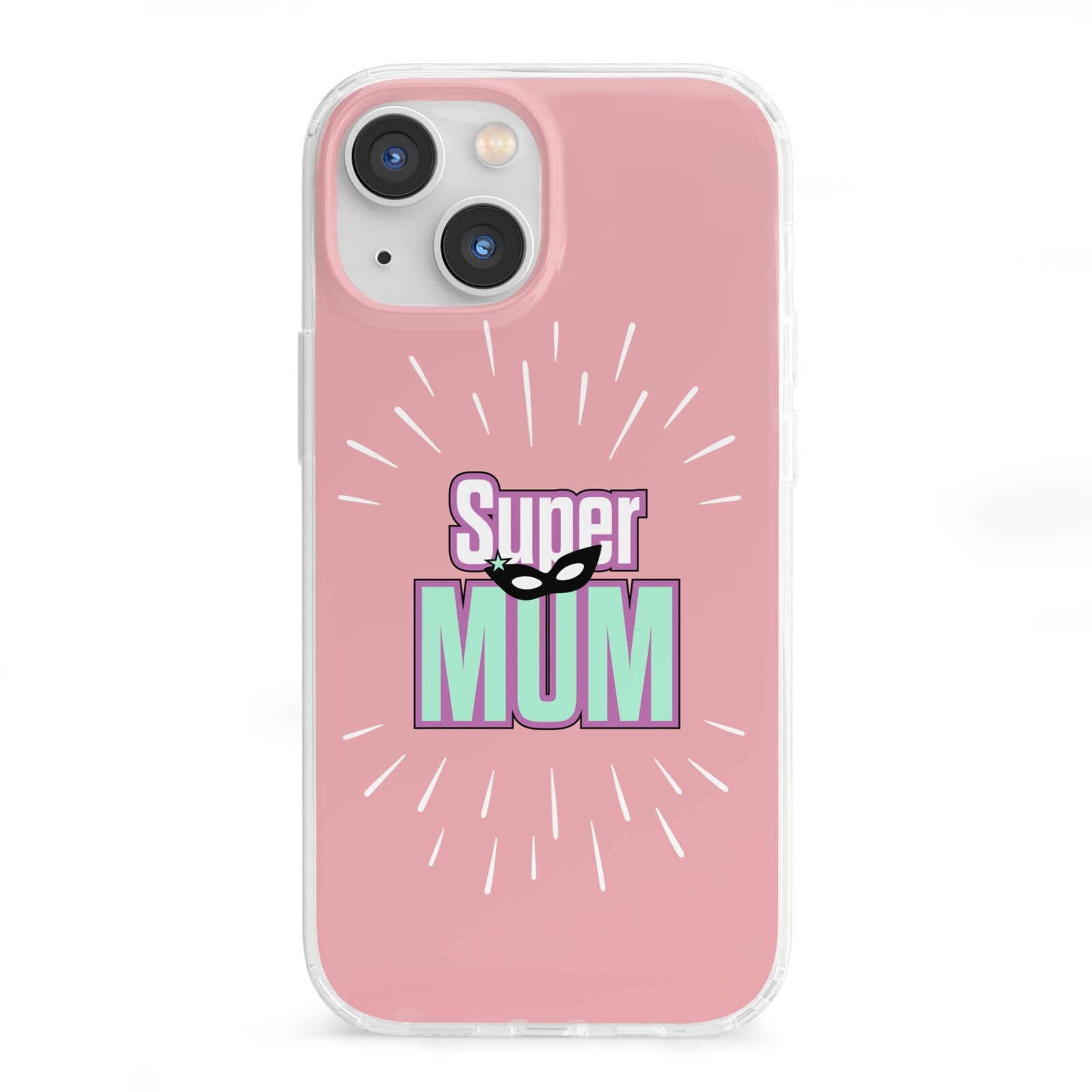 Super Mum Mothers Day iPhone 13 Mini Clear Bumper Case