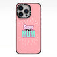 Super Mum Mothers Day iPhone 13 Pro Black Impact Case on Silver phone
