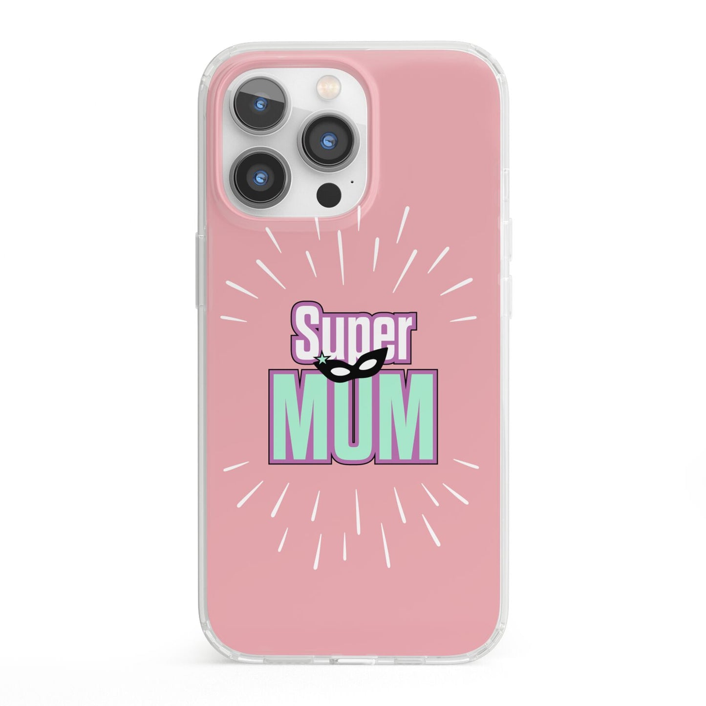 Super Mum Mothers Day iPhone 13 Pro Clear Bumper Case