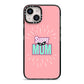 Super Mum Mothers Day iPhone 14 Black Impact Case on Silver phone