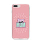 Super Mum Mothers Day iPhone 8 Plus Bumper Case on Silver iPhone
