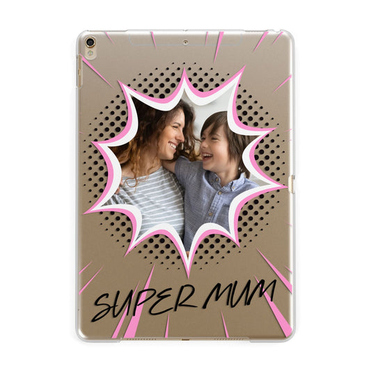 Super Mum Photo Apple iPad Gold Case