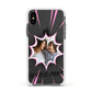 Super Mum Photo Apple iPhone Xs Impact Case White Edge on Black Phone