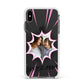 Super Mum Photo Apple iPhone Xs Max Impact Case White Edge on Black Phone