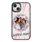 Super Mum Photo iPhone 13 Black Impact Case on Silver phone