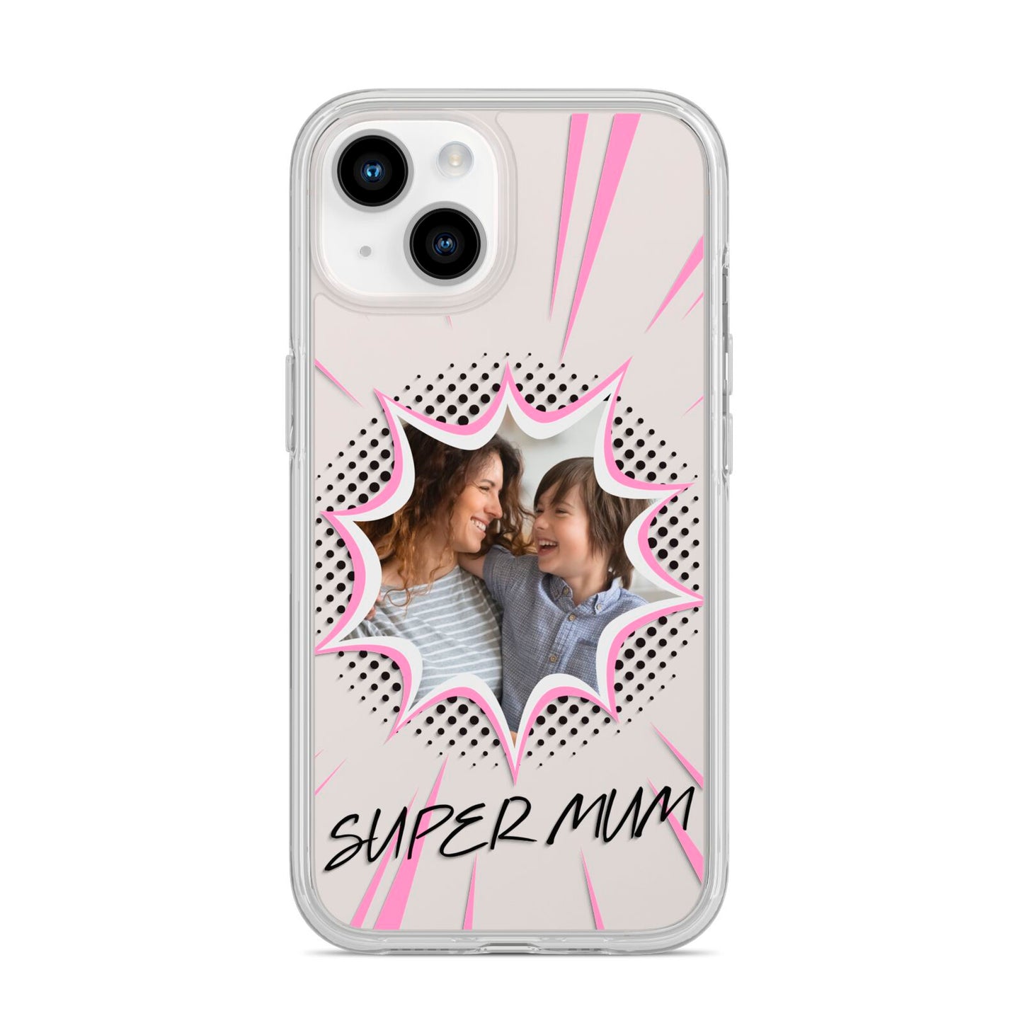Super Mum Photo iPhone 14 Clear Tough Case Starlight