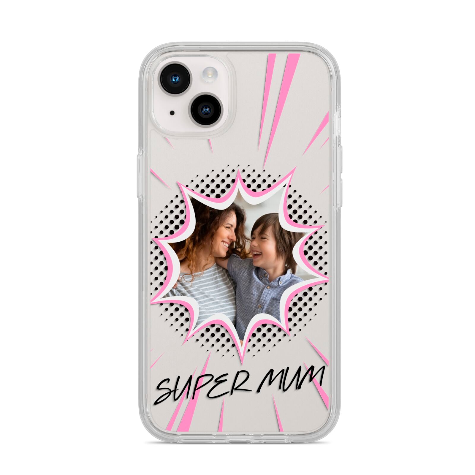 Super Mum Photo iPhone 14 Plus Clear Tough Case Starlight