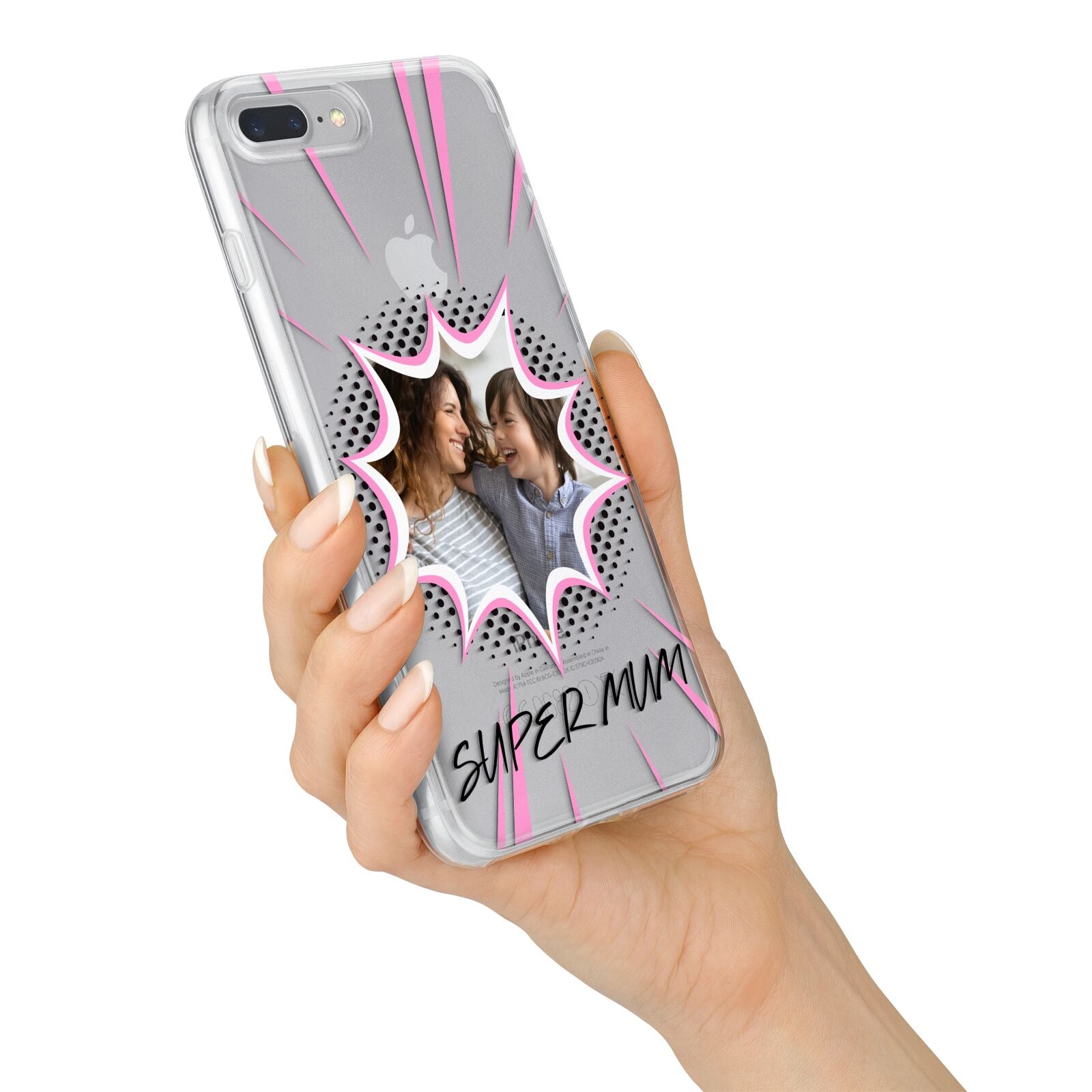 Super Mum Photo iPhone 7 Plus Bumper Case on Silver iPhone Alternative Image
