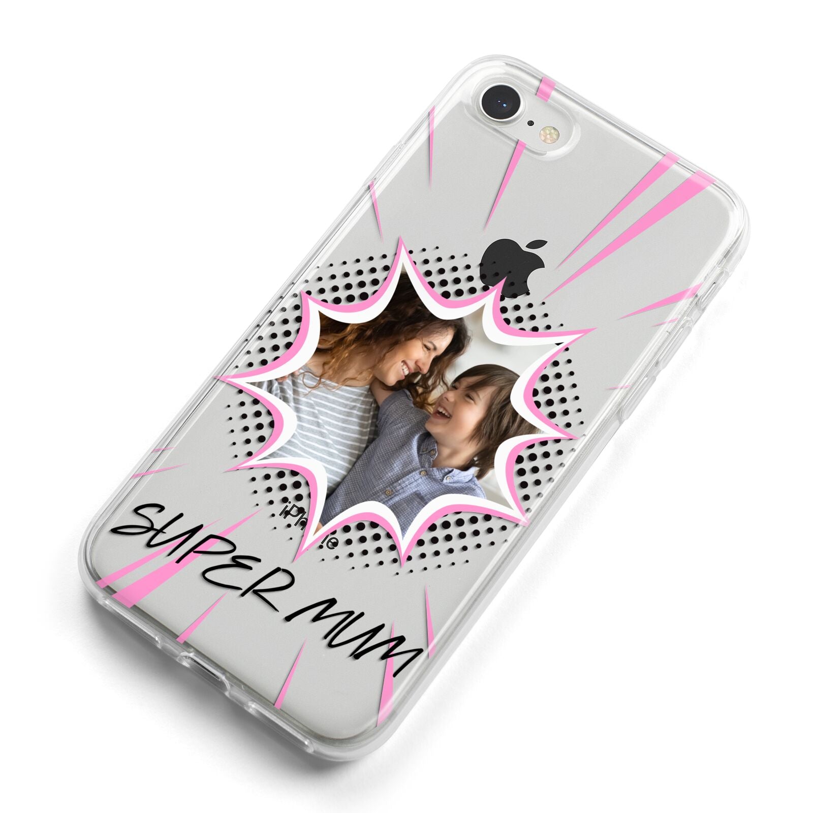Super Mum Photo iPhone 8 Bumper Case on Silver iPhone Alternative Image