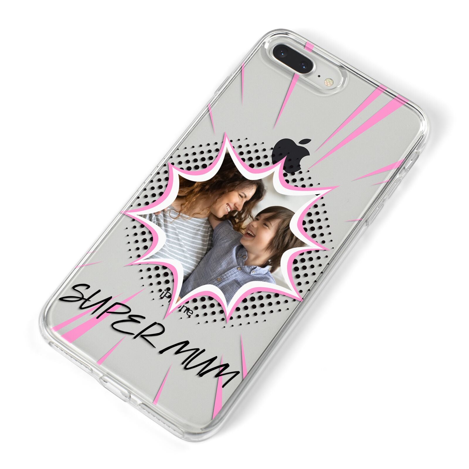 Super Mum Photo iPhone 8 Plus Bumper Case on Silver iPhone Alternative Image
