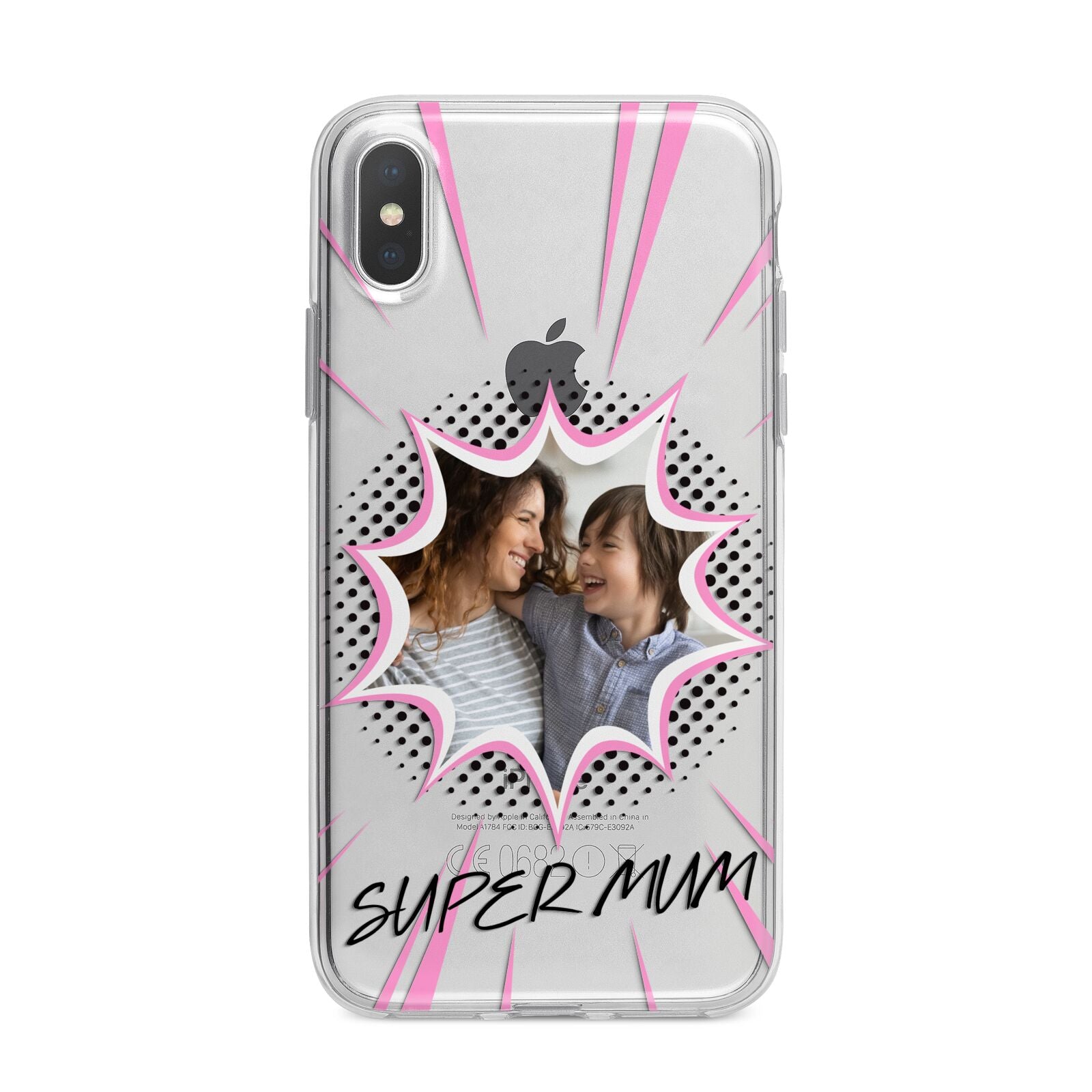 Super Mum Photo iPhone X Bumper Case on Silver iPhone Alternative Image 1