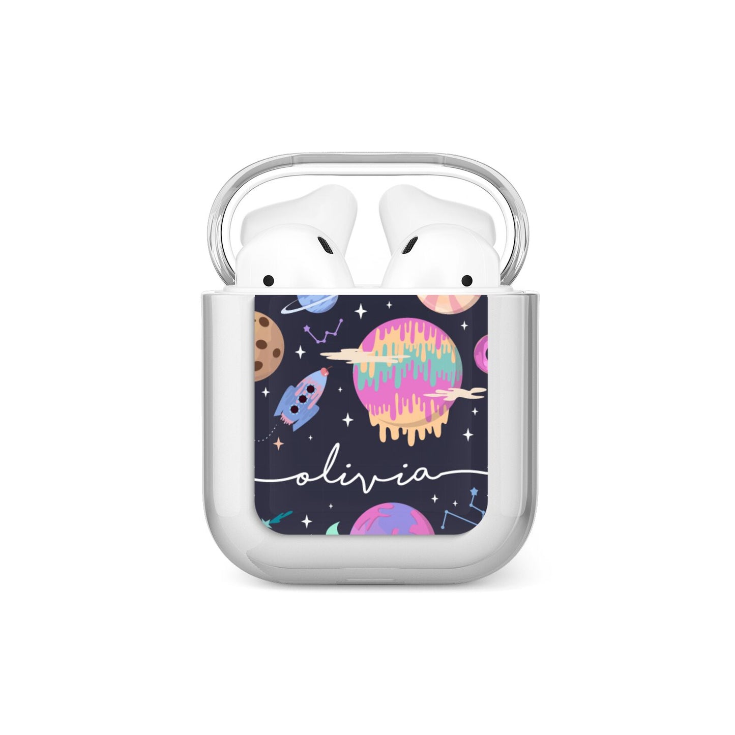 Super Sweet Galactic Custom Name AirPods Case
