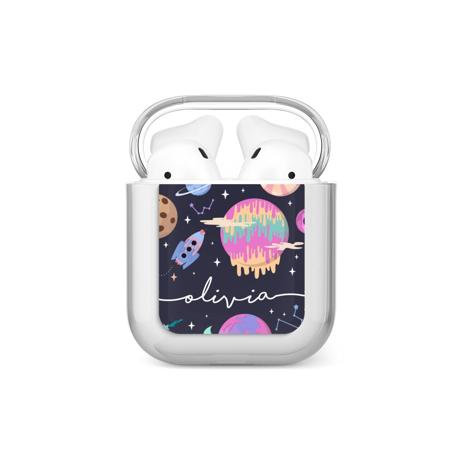 Super Sweet Galactic Custom Name AirPods Case