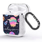 Super Sweet Galactic Custom Name AirPods Glitter Case Side Image