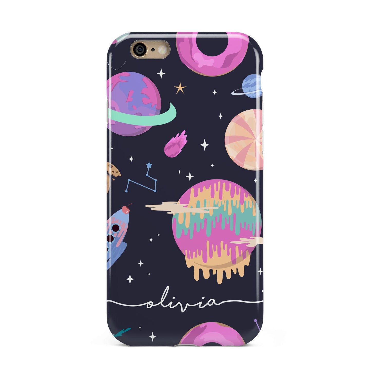 Super Sweet Galactic Custom Name Apple iPhone 6 3D Tough Case