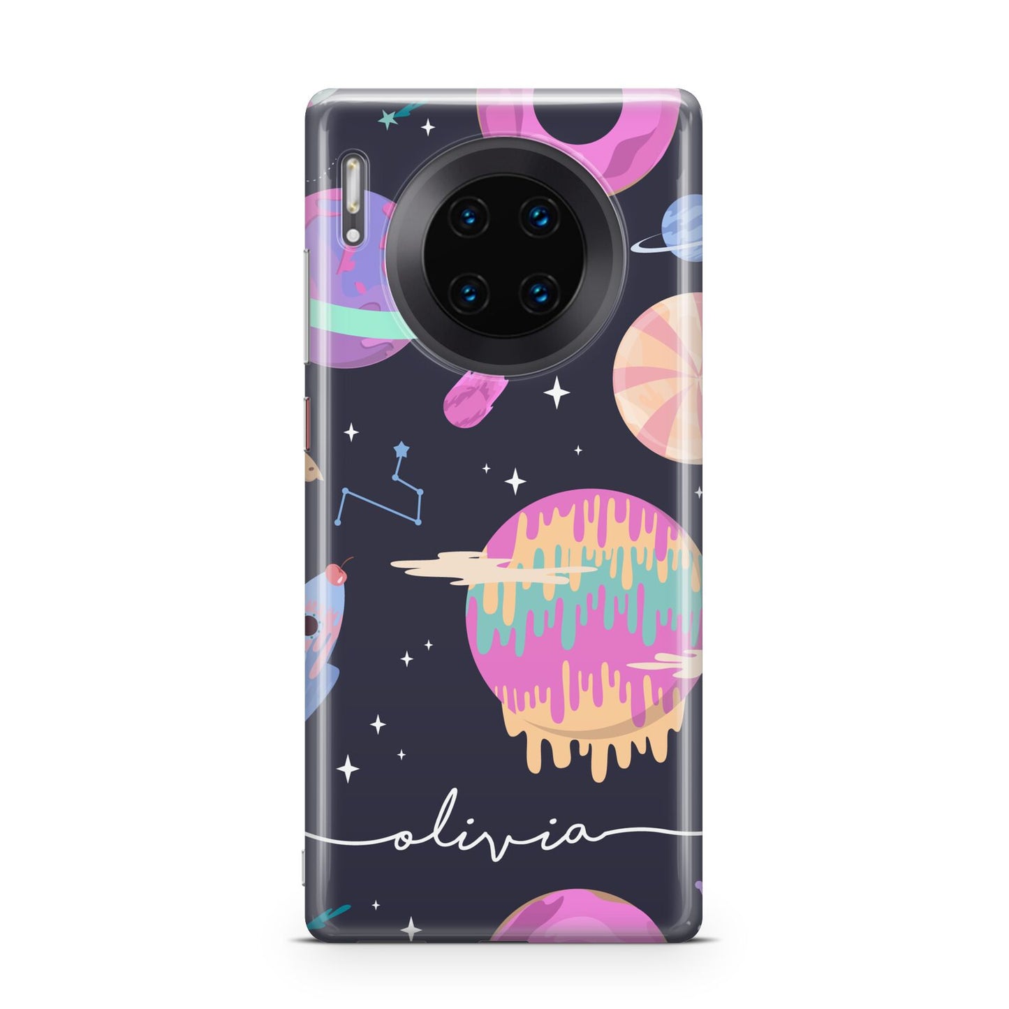 Super Sweet Galactic Custom Name Huawei Mate 30 Pro Phone Case