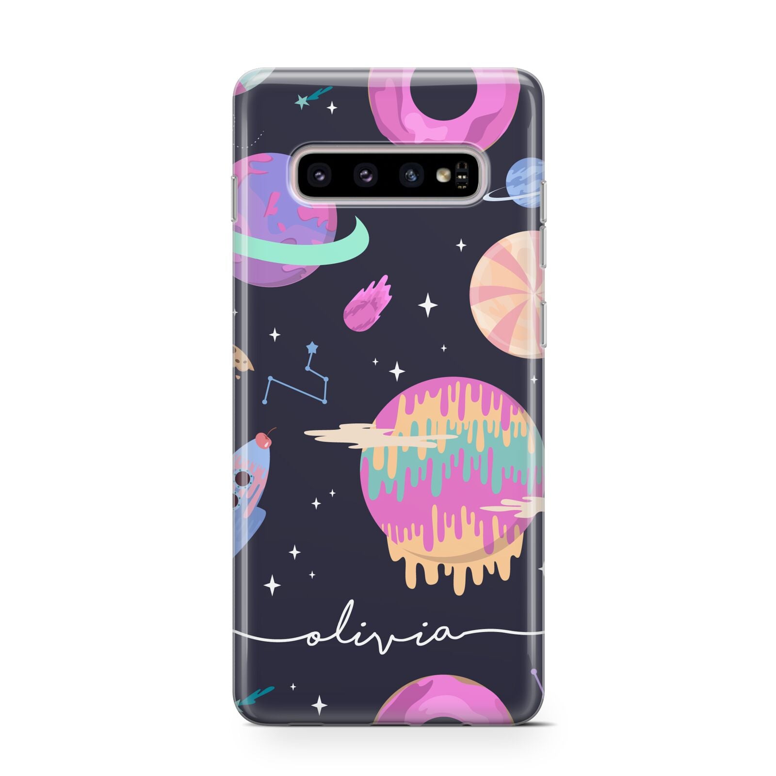 Super Sweet Galactic Custom Name Protective Samsung Galaxy Case