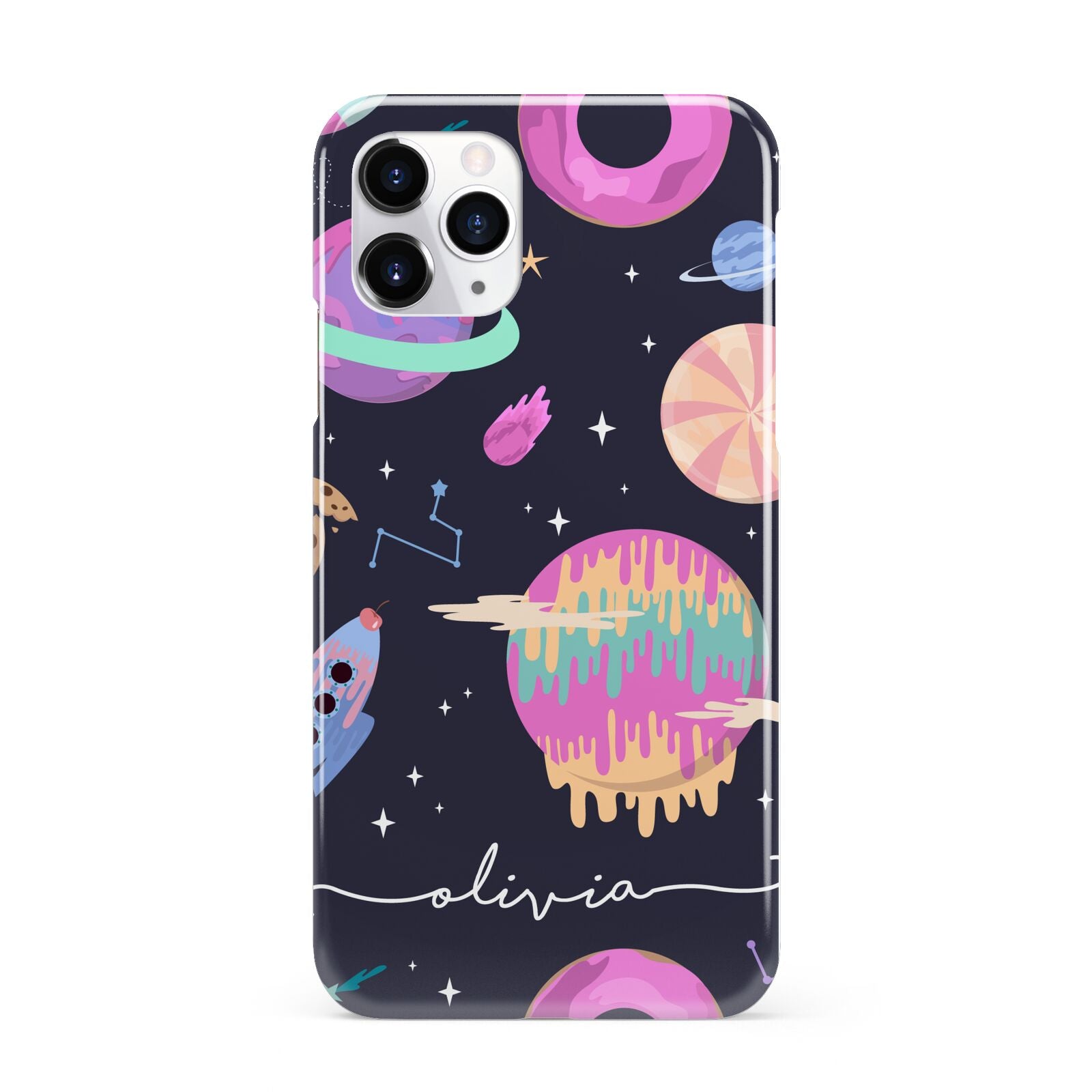 Super Sweet Galactic Custom Name iPhone 11 Pro 3D Snap Case