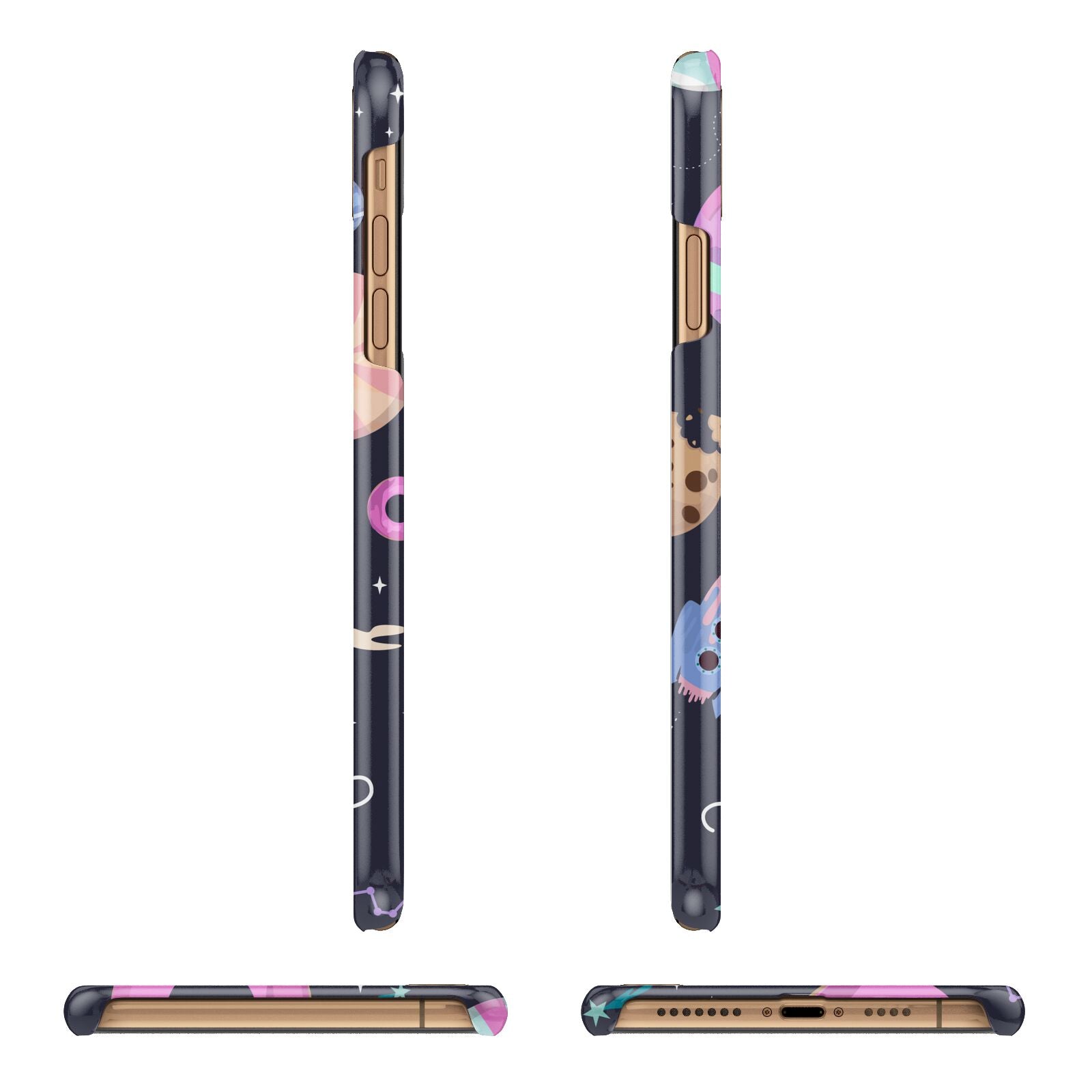 Super Sweet Galactic Custom Name iPhone 11 Pro Max 3D Snap Case Angle Images