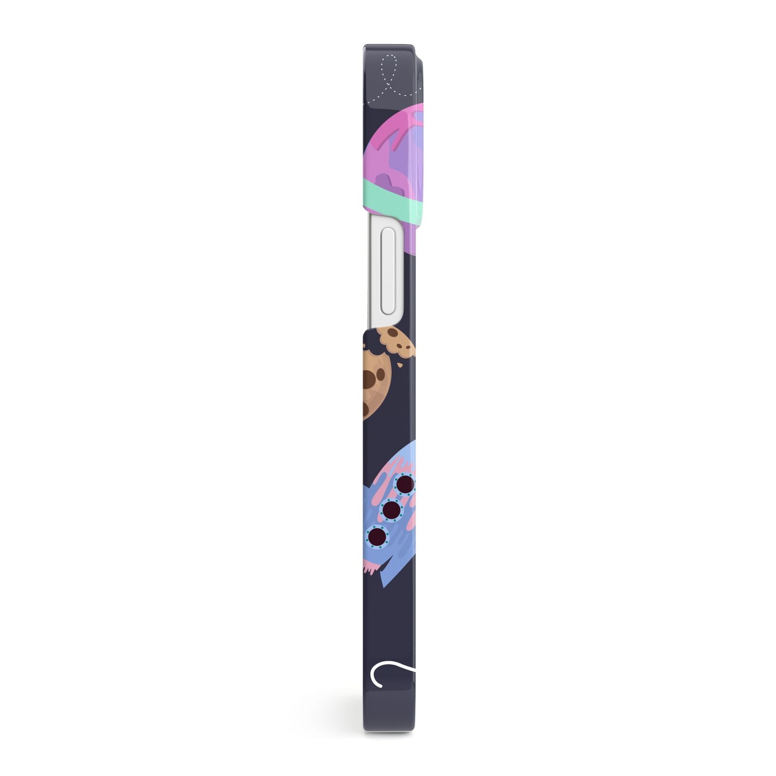 Super Sweet Galactic Custom Name iPhone 13 Mini Side Image 3D Snap Case
