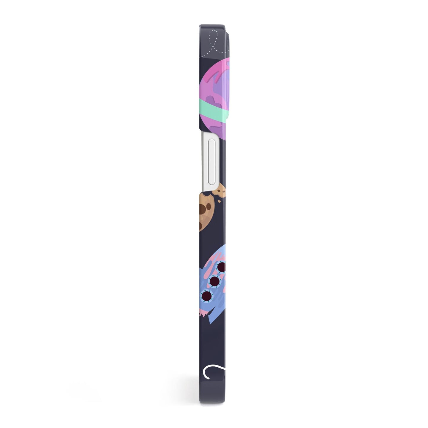 Super Sweet Galactic Custom Name iPhone 13 Side Image 3D Snap Case