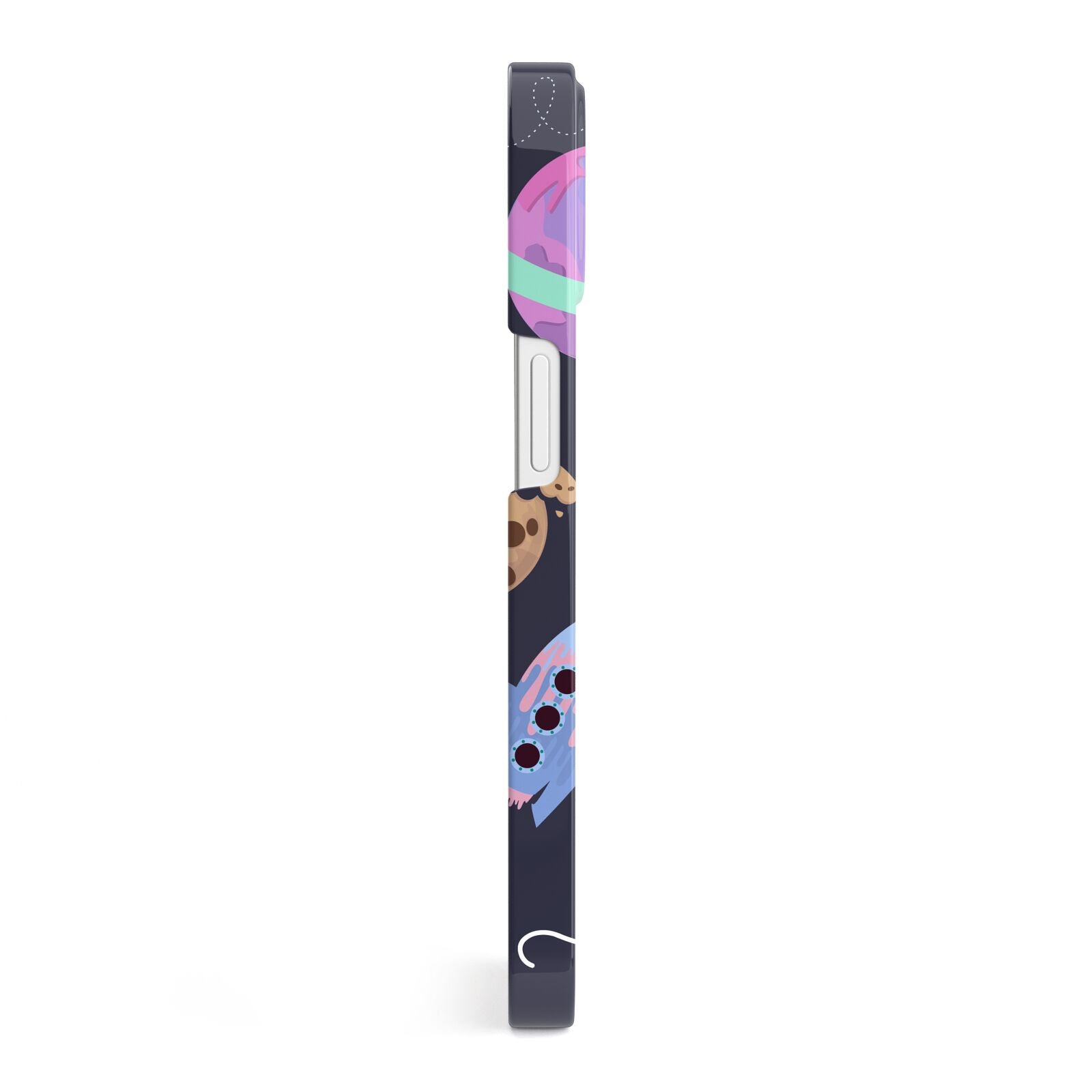 Super Sweet Galactic Custom Name iPhone 13 Side Image 3D Snap Case