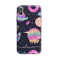 Super Sweet Galactic Custom Name iPhone X Bumper Case on Silver iPhone Alternative Image 1